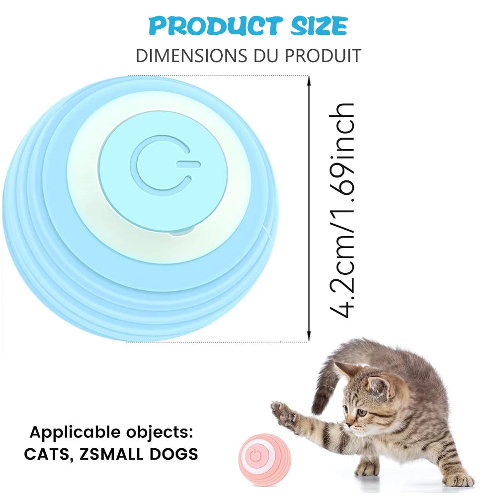 Electric Interactive Rolling Ball for Cats - Smart Toy and Game Accessory